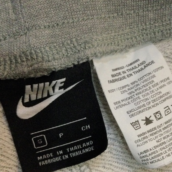 Nike Women's Gray Logo Sweat Shorts - Picture 4 of 4